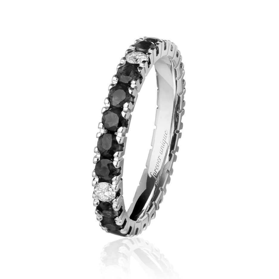 Forever-Unique-Jewels-Diamonds-Natural-Diamonds-Black-White-Diamonds-Black-Diamonds-Eternelle-ring-Anello-Veretta-Daily-Chic-CollectionCometa-Ring