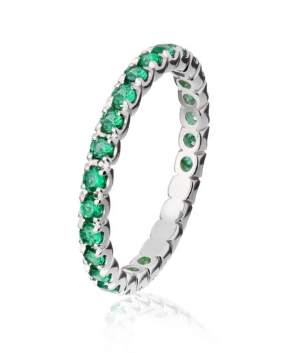 Forever-Unique-Jewels-Emerald-Eternelle-ultralight-ring-Anello-Veretta-Smeraldi-Daily-Chic-Collection-Dione