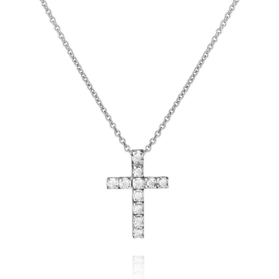 Forever-Unique-Jewels-Natural-diamonds-Diamonds-Gioielli-Collezione-DailyChicOro-Bianco-White-Gold-Croce