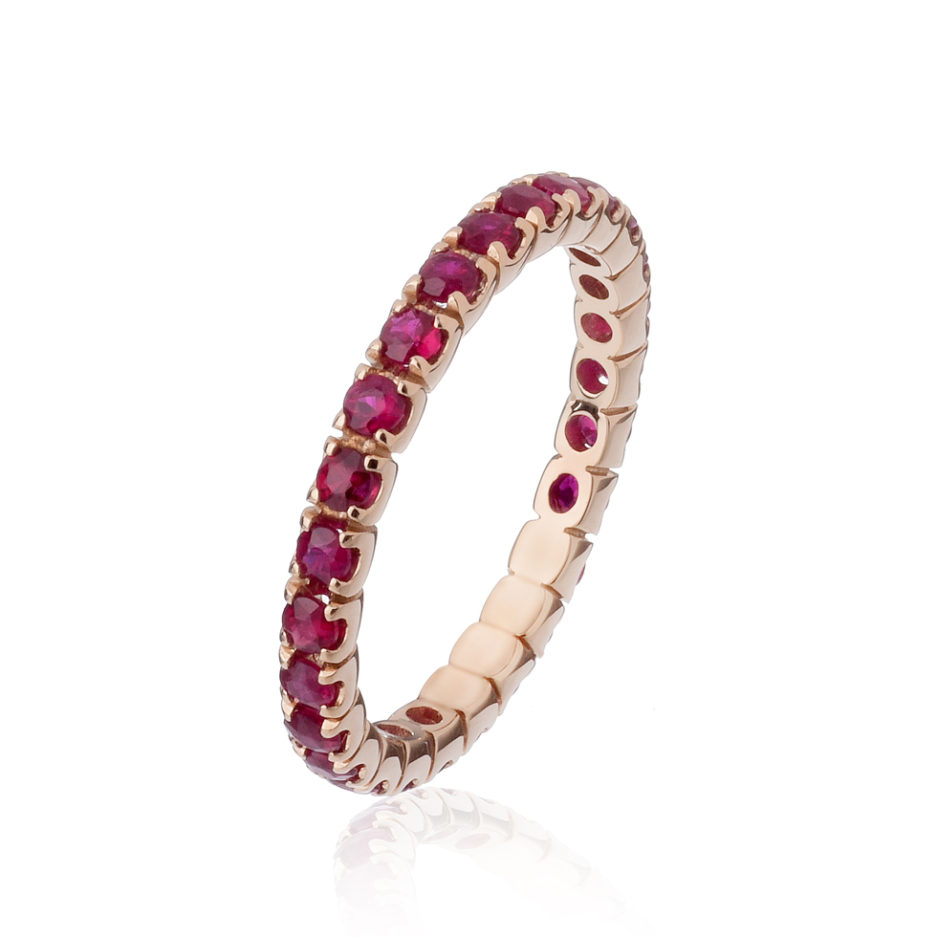 Forever-Unique-Jewels-Ruby-Eternelle-ultralight-ring-Anello-Veretta-Rubini-Daily-Chic-Collection-Dione