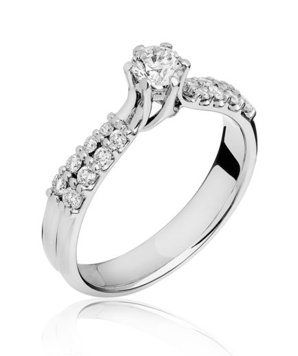 Forever Unique Jewels, Natural diamonds, Diamanti, Gioielli, Collezione EVA, Solitario, Anello, Diamante, Eccentrica