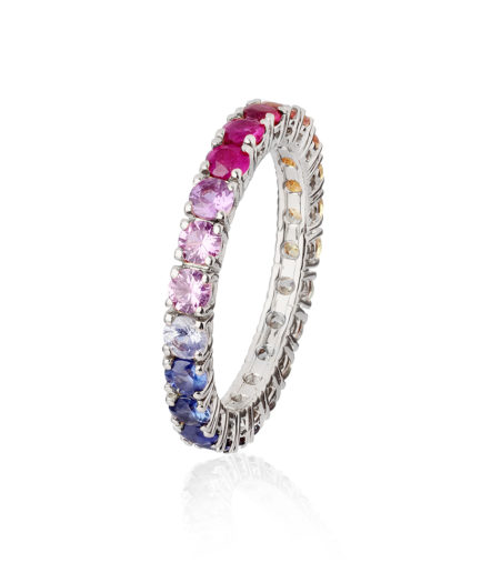 Forever-Unique-Jewels-Sapphire-Stones-Zaffiri-Eternelle-ring-Rainbow-Anello-Veretta-Daily-Chic-Collection