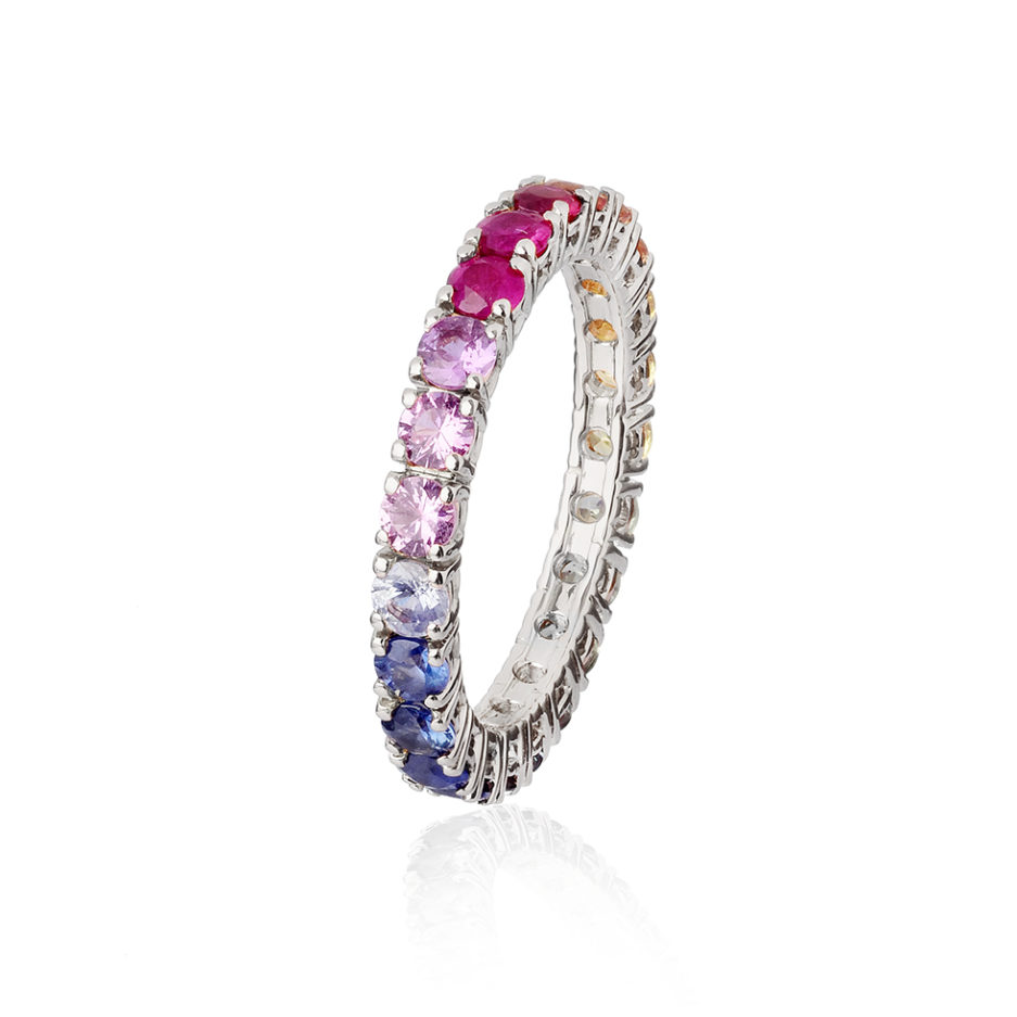 Forever-Unique-Jewels-Sapphire-Stones-Zaffiri-Eternelle-ring-Rainbow-Anello-Veretta-Daily-Chic-Collection
