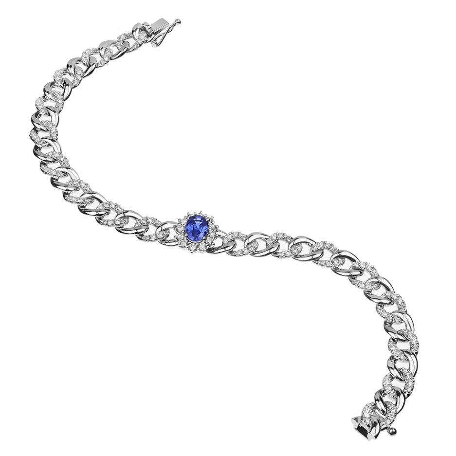 Forever-Unique-Jewels-Natural-diamonds-Diamanti-Gioielli-Collezione-DailyChic-Bracciale-Cestino-Groumette-Zaffiro