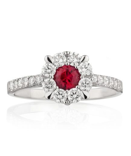 Forever Unique Jewels, Natural diamonds, Diamanti, Gioielli, Collezione DailyChic, Anello, Multipietra, Moonlight, Rubino