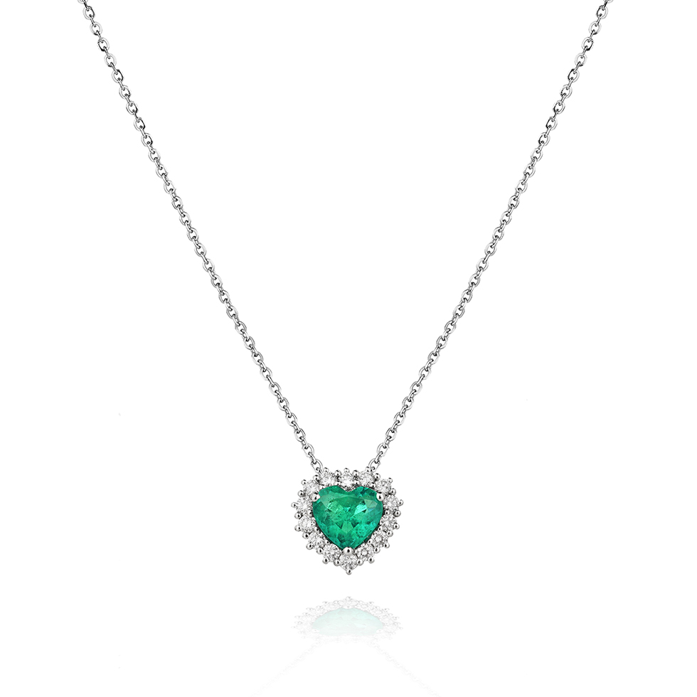 Forever Unique Jewels, Natural diamonds, Diamanti, Gioielli, Collezione DailyChic, Ciondolo, Cestino, Cuore, Smeraldo Forever Unique Jewels, Natural diamonds, Diamanti, Gioielli, Collezione DailyChic, Ciondolo, Cestino, Cuore, Smeraldo