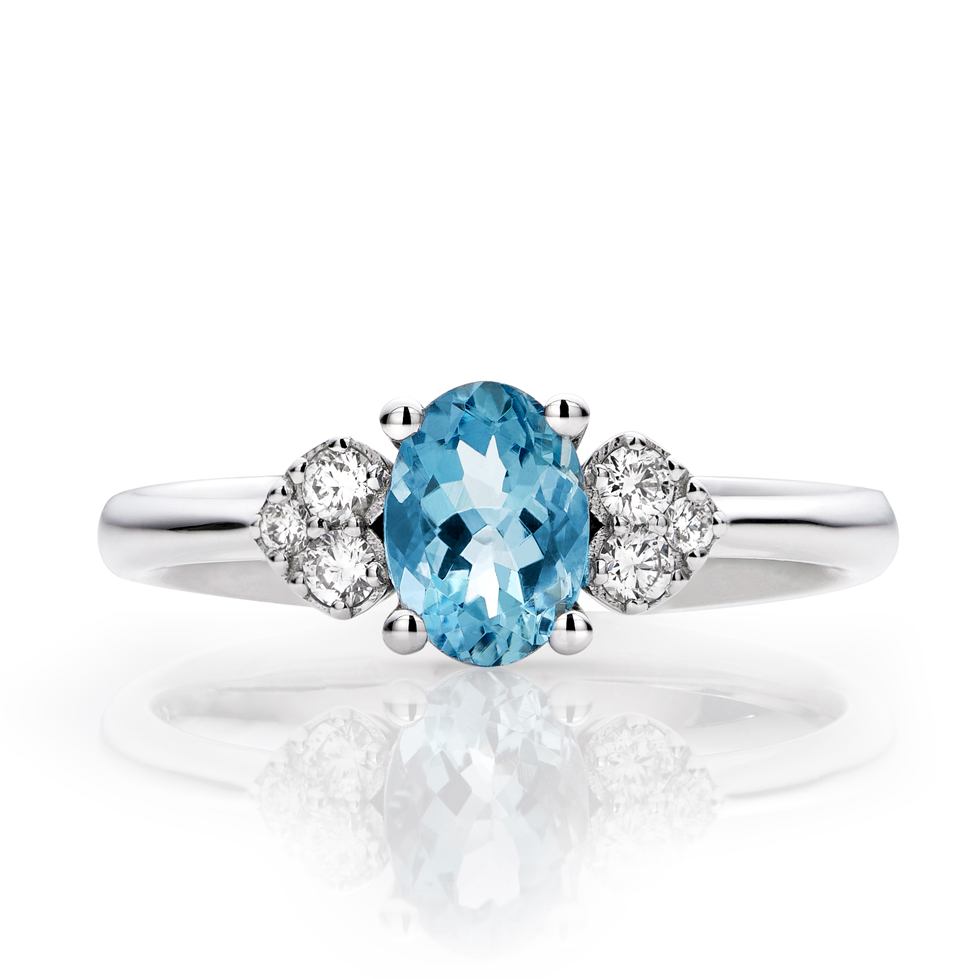 Forever Unique Jewels, Natural diamonds, Diamanti, Gioielli, Collezione DailyChic, Anello, Solitario, Cuori, Acquamarina Forever-Unique-Jewels-Natural-diamonds-Diamanti-Gioielli-Collezione-DailyChic-Anello-Solitario-Cuori-Acquamarina