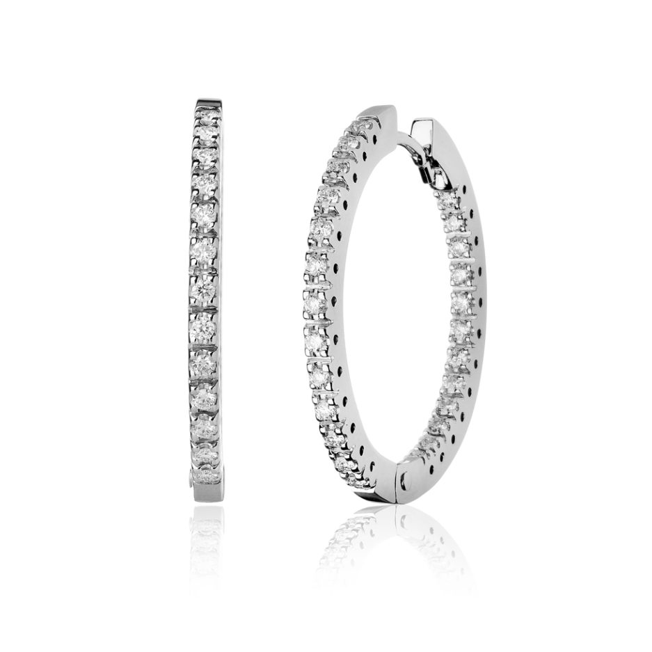 orecchini-diamanti-Forever-Unique-Jewels-Natural-diamonds-Diamanti-Gioielli-Collezione-DailyChic-Orecchini-Cerchio-2.5-cm