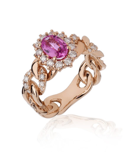 Forever-Unique-Jewels-Natural-diamonds-Diamanti-Gioielli-Collezione-DailyChic-Solitario-Anello-Cestino-Groumette-Zaffiro-Rosa.