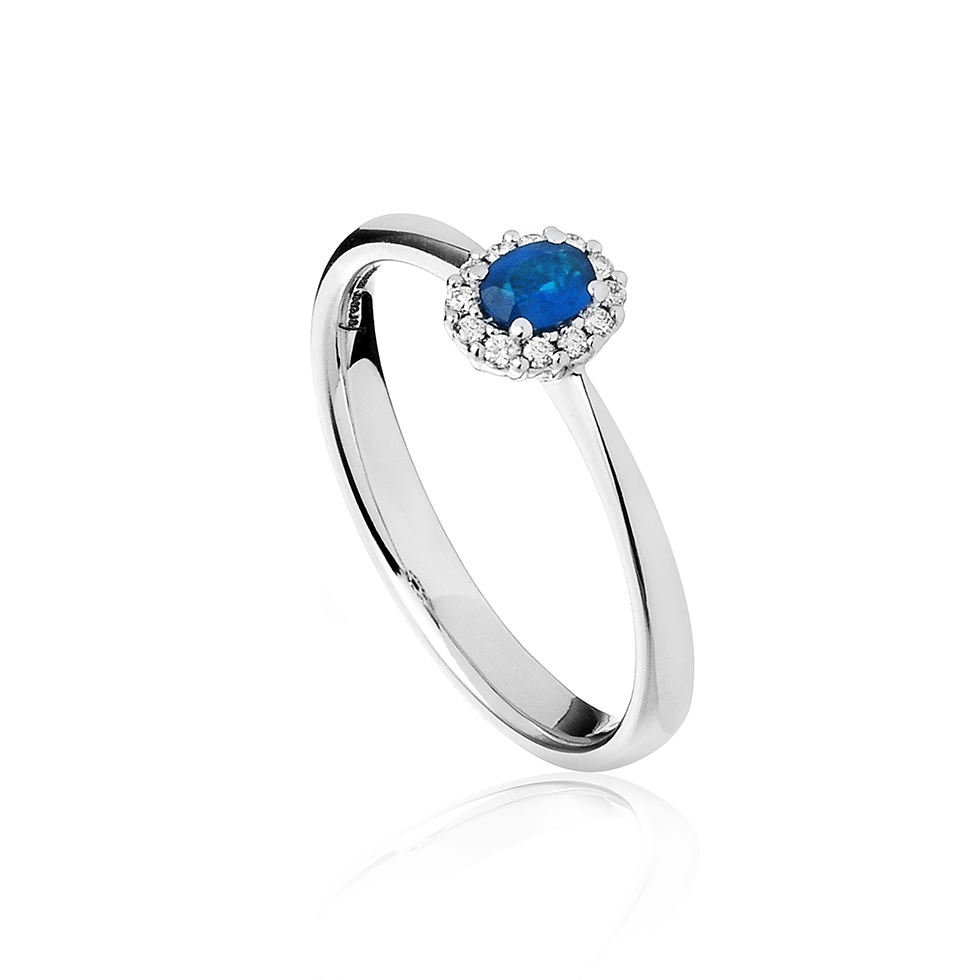 Forever Unique Jewels, Natural diamonds, Diamanti, Gioielli, Collezione DailyChic, Mini, Anello, Cestino, Zaffiro_
