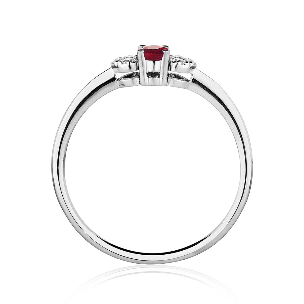 Forever Unique Jewels, Natural diamonds, Diamanti, Gioielli, Collezione DailyChic, Mini Romance, Anello, Cestino, Rubino