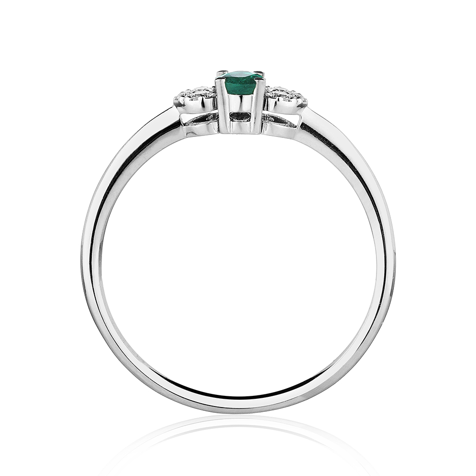 Forever Unique Jewels, Natural diamonds, Diamanti, Gioielli, Collezione DailyChic, Mini Romance, Anello, Cestino, Smeraldo__
