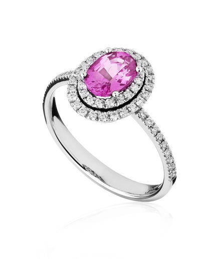 Forever-Unique-Jewels-Natural-diamonds-Diamanti-Gioielli-Collezione-EVA-Solitario-Anello-Cestino-Oval-cut-Zaffiro-Rosa