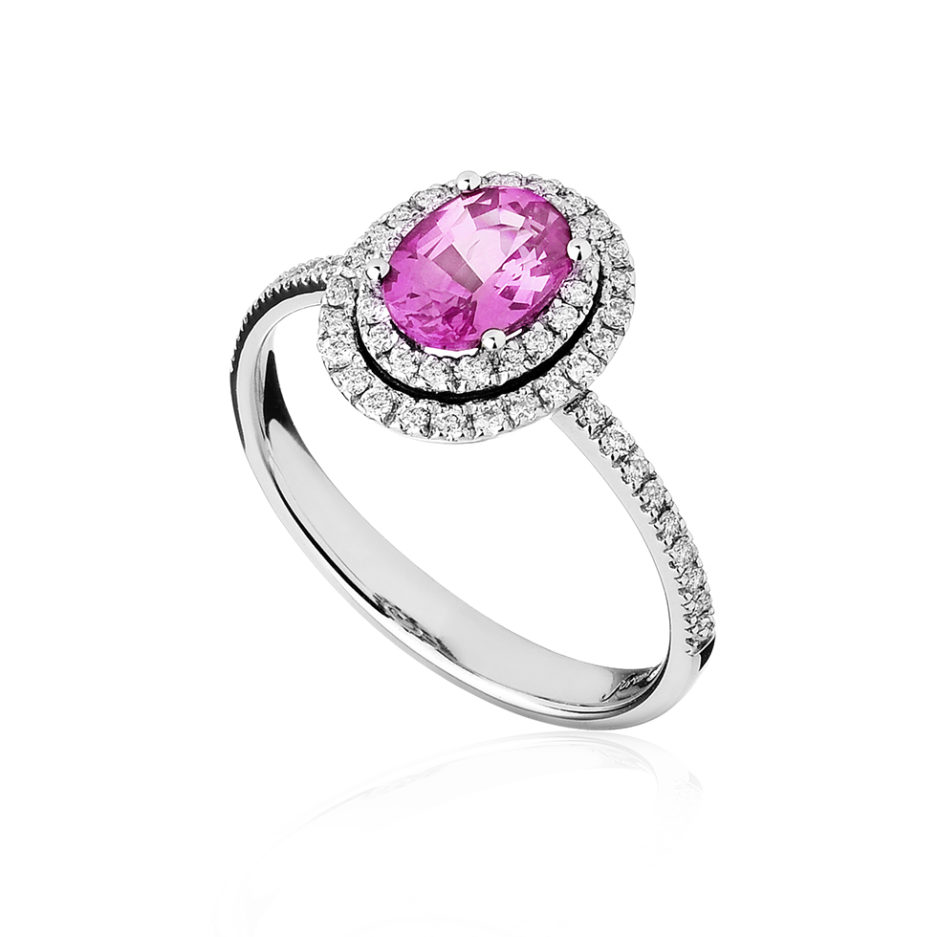 Forever-Unique-Jewels-Natural-diamonds-Diamanti-Gioielli-Collezione-EVA-Solitario-Anello-Cestino-Oval-cut-Zaffiro-Rosa