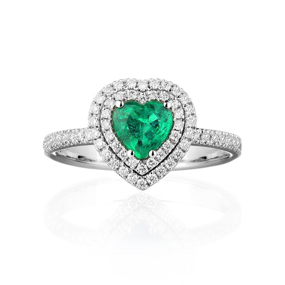 Forever-Unique-Jewels-Natural-diamonds-Diamanti-Gioielli-Collezione-EVA-Solitario-Anello-Cestino-Smeraldo