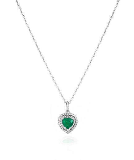 Forever-Unique-Jewels-Natural-diamonds-Diamonds-Gioielli-Collezione-EVACiondolo-Pendente-Cestino-Heart-cut-Smeraldo.