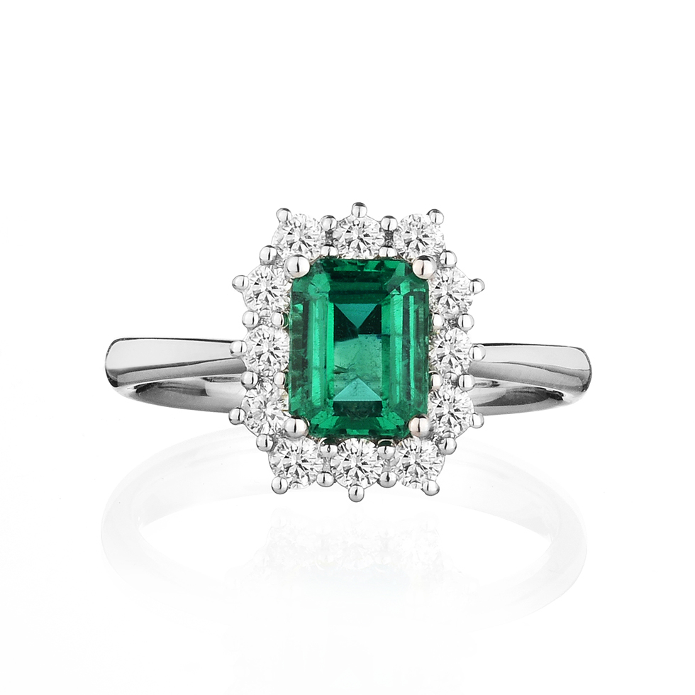 Forever-Unique-Jewels-Natural-diamonds-Diamanti-Gioielli-Collezione-DailyChic-Solitario-Anello-Cestino-Smeraldo