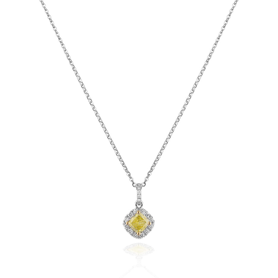 ciondolo-diamante-giallo-Forever-Unique-Jewels-Diamonds-Diamanti-Naturali-Diamante-Giallo-Diamante-Yellow-Cushion-Cut-Tina-Pendant-Pendente-Natural-Diamonds-Collezione-Fancy-Fancy