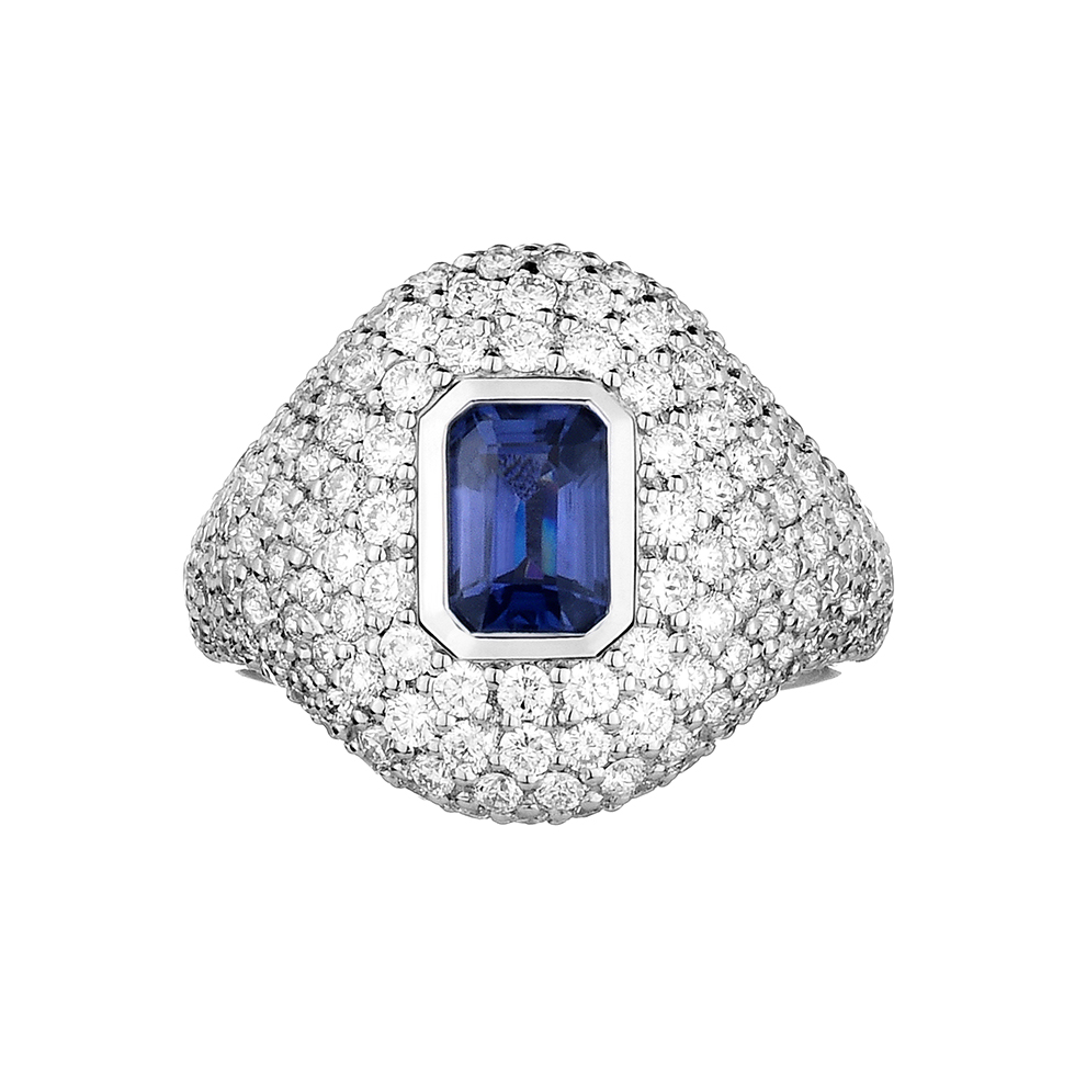 Forever Unique Jewels, Natural diamonds, Diamanti, Gioielli, Collezione DailyChic, Zaffiro, Sapphire, Anello, Anello Musone, Musone Ring