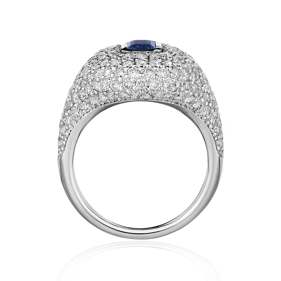 Forever Unique Jewels, Natural diamonds, Diamanti, Gioielli, Collezione DailyChic, Zaffiro, Sapphire, Anello, Anello Musone, Musone Ring_