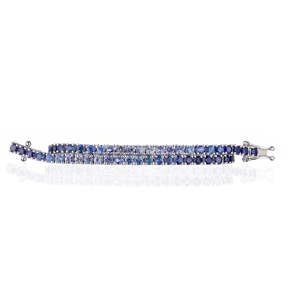 Bracciale tennis zaffiri sales