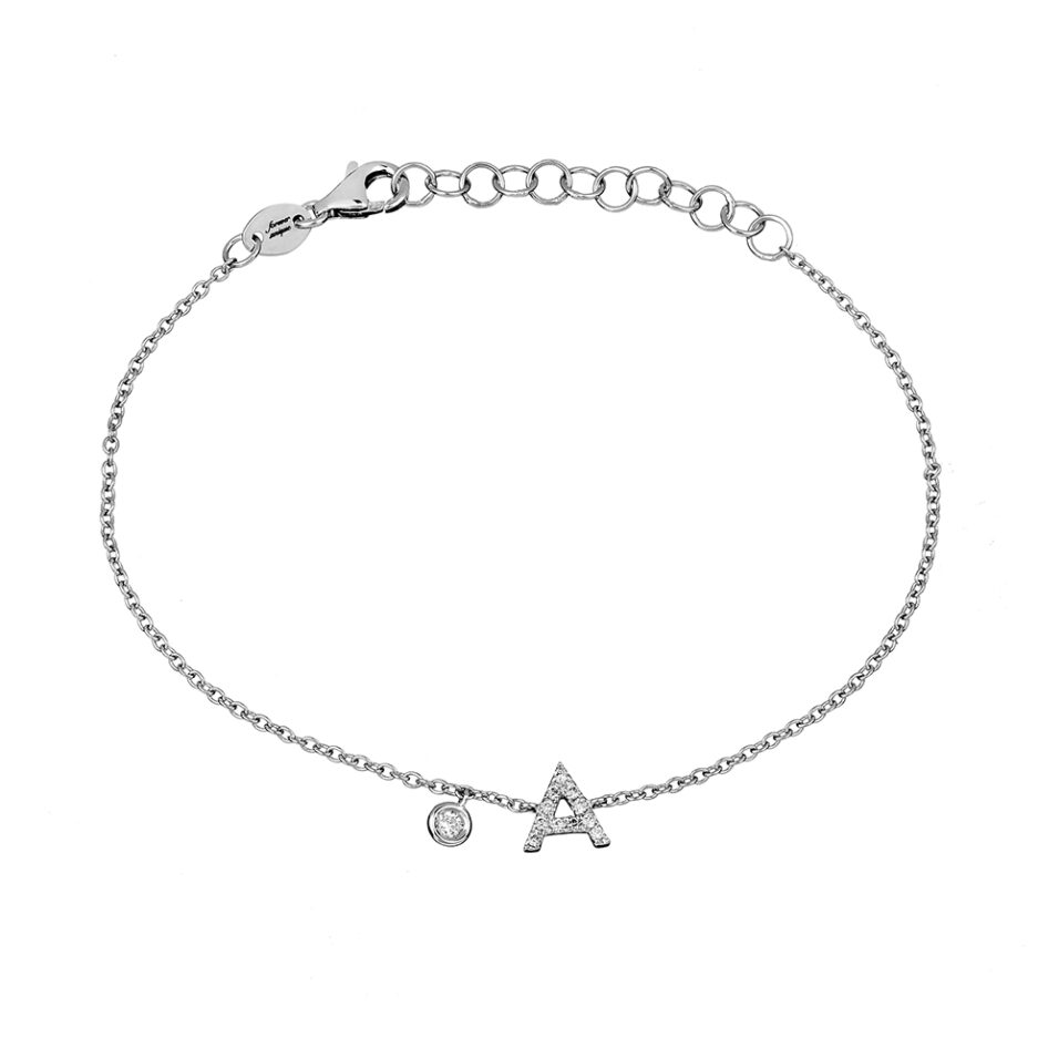 bracciale-lettera-diamante-iniziale-diamanti-naturale-forever-unique-oro-bianco-18-carati