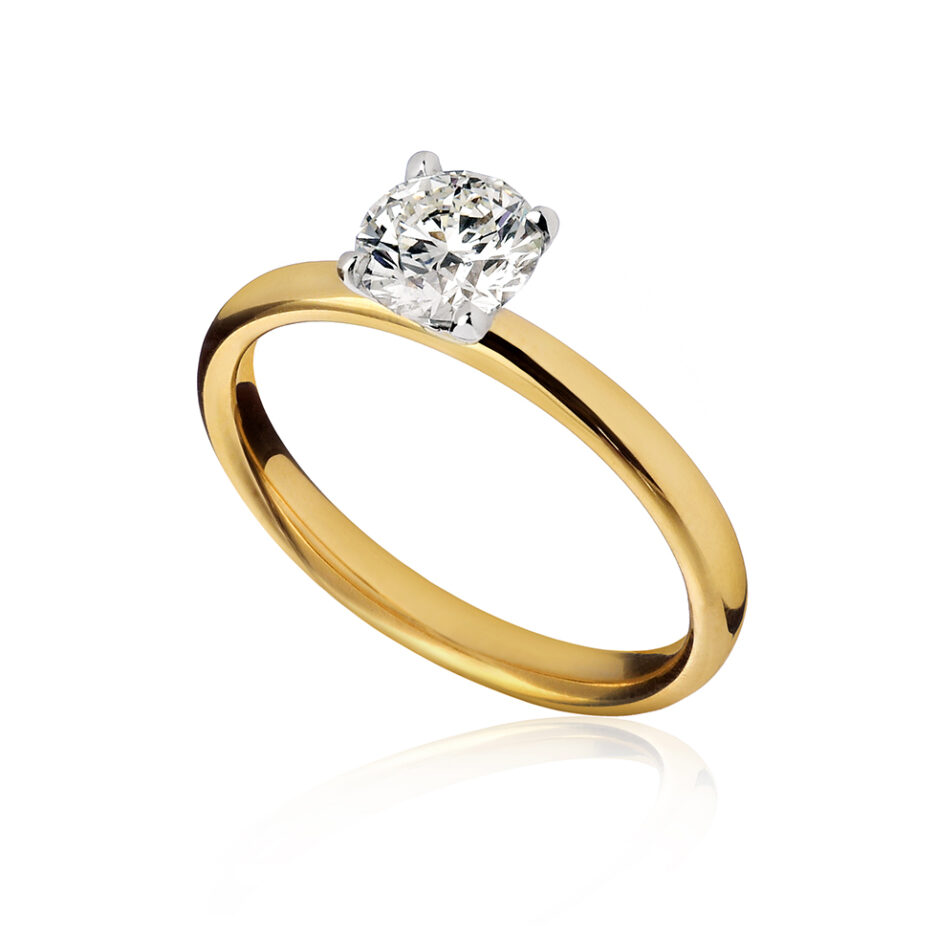 unico-solitario-fidanzamento-diamante-naturale-forever-unique-jewels-4-griffe-anello-oro-giallo-bianco-18-kt