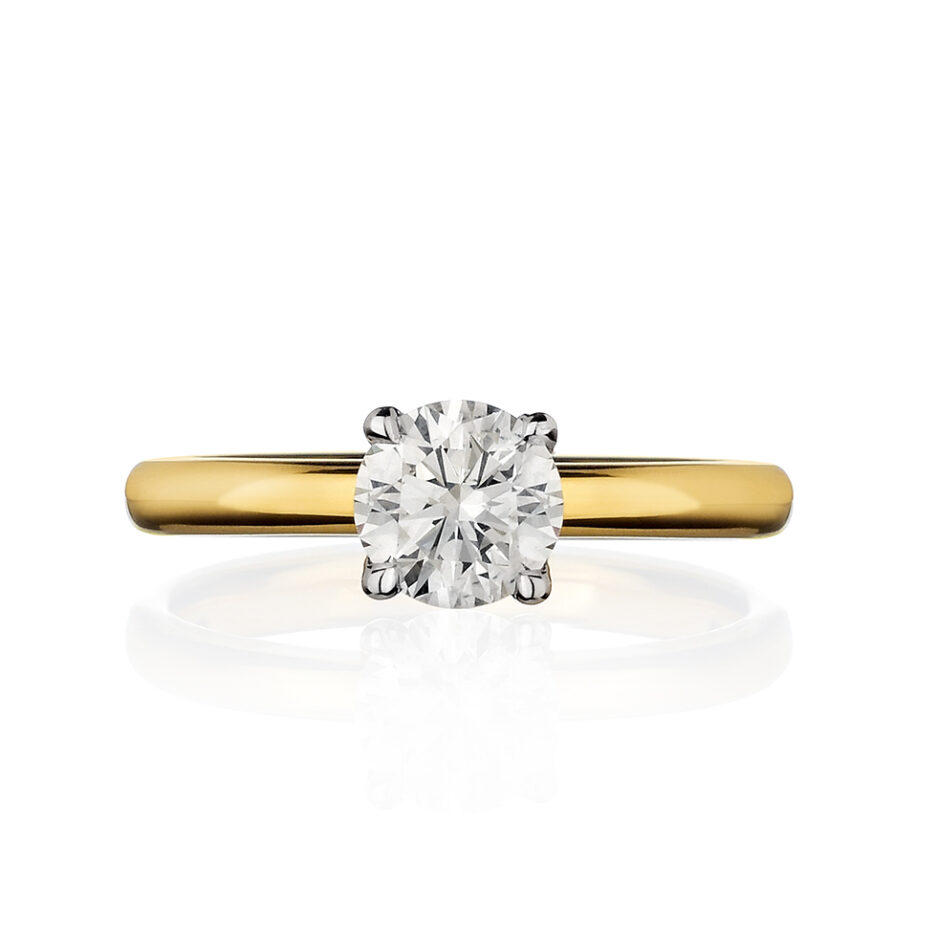 unico-solitario-fidanzamento-diamante-naturale-forever-unique-jewels-4-griffe-anello-oro-giallo-bianco-18-kt